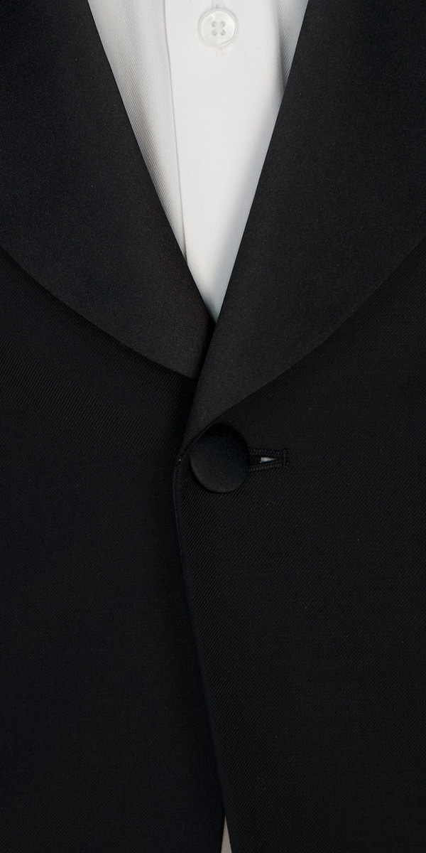 Matte Black Wool Tuxedo