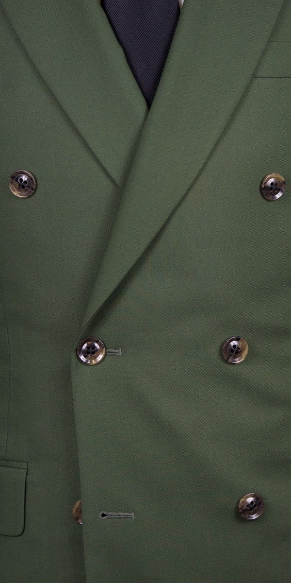 Olive Green Wool Suit