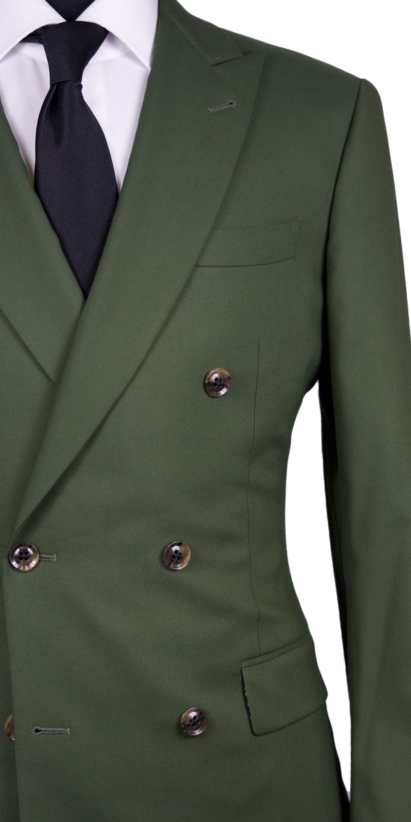 Olive Green Wool Suit