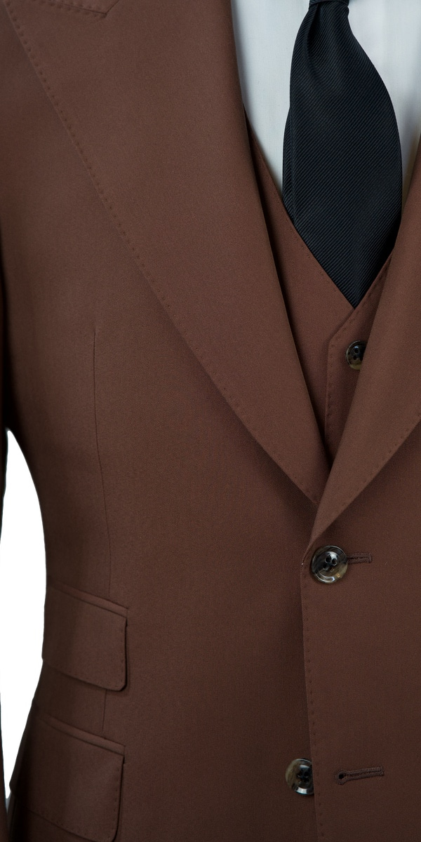 Cinnamon Brown Wool Suit