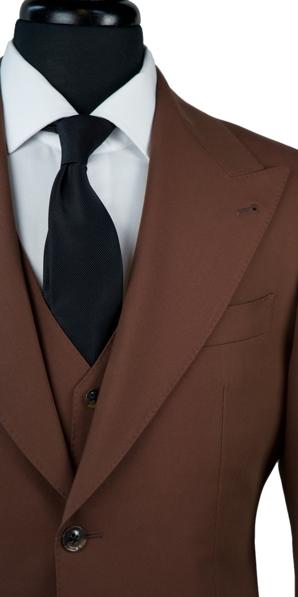 Cinnamon Brown Wool Suit