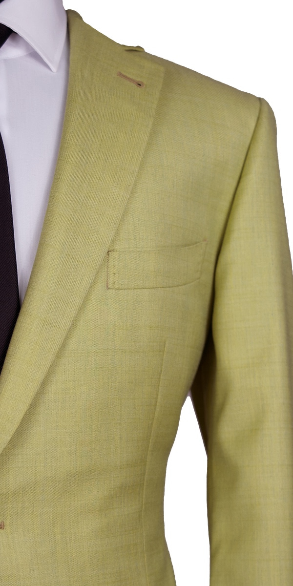 Complet bleu birdseye en laine