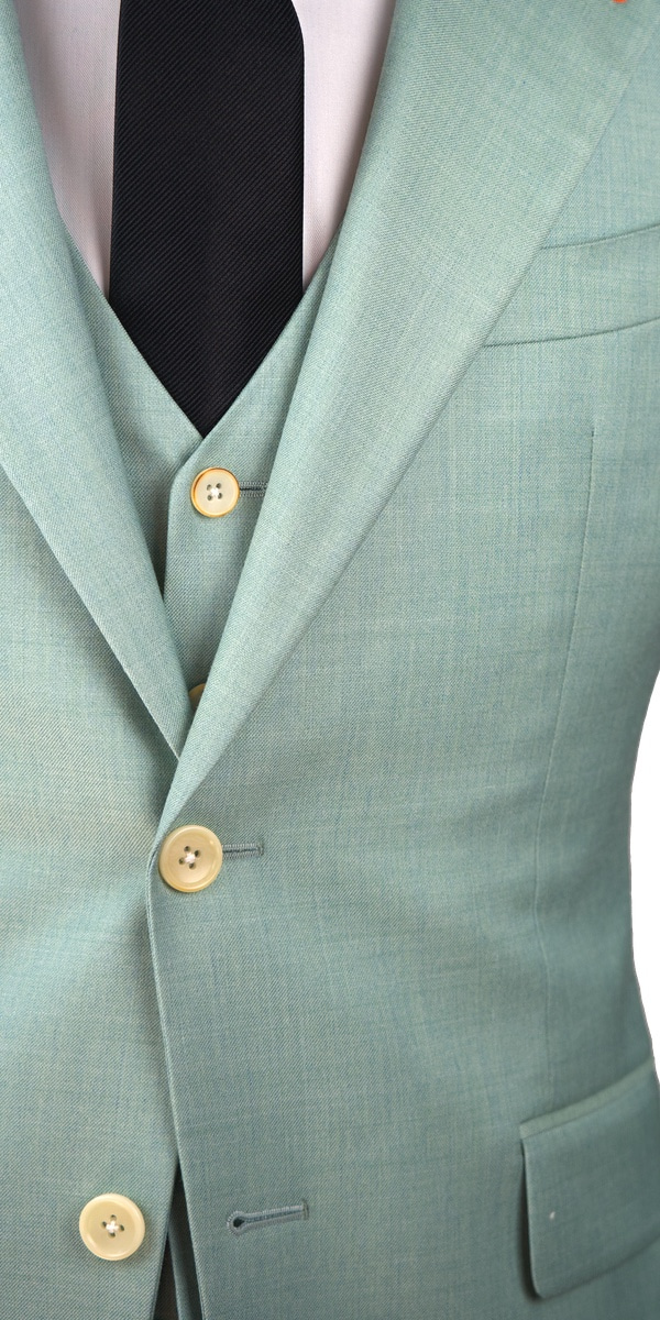 Teal Wool Suit