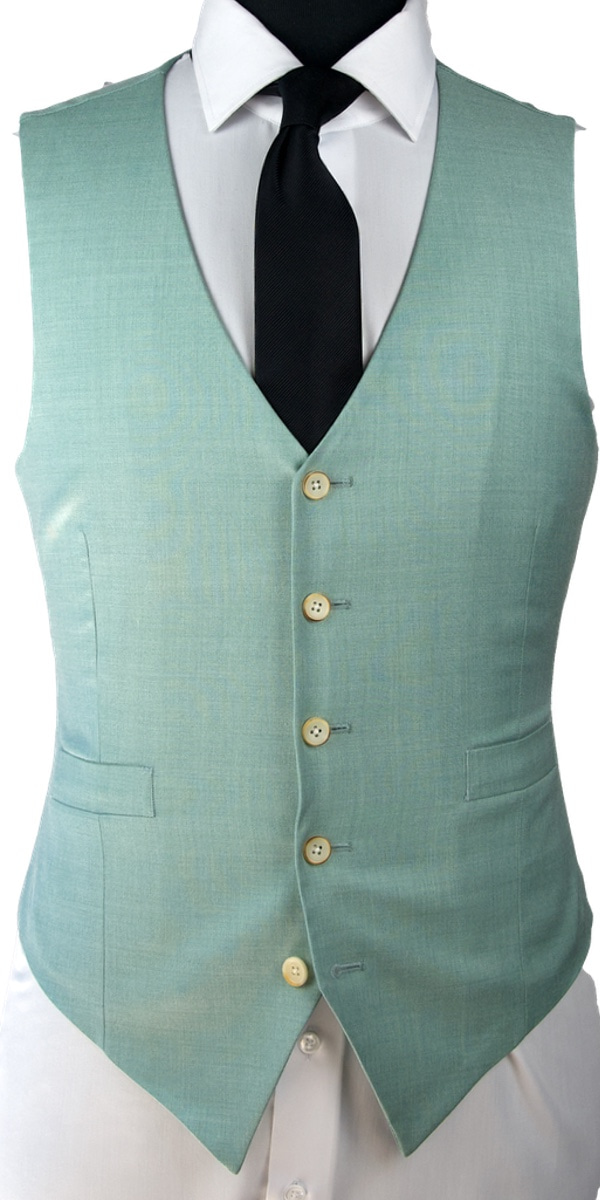 Teal Wool Suit