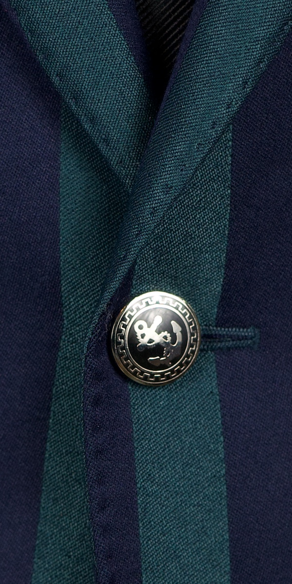 Green and Blue Stripe Suit