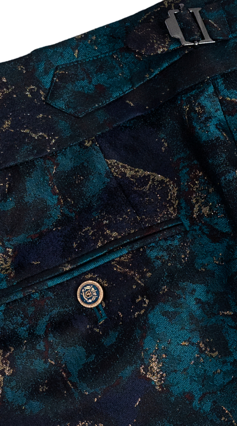 Marble Metallic Jacquard Suit