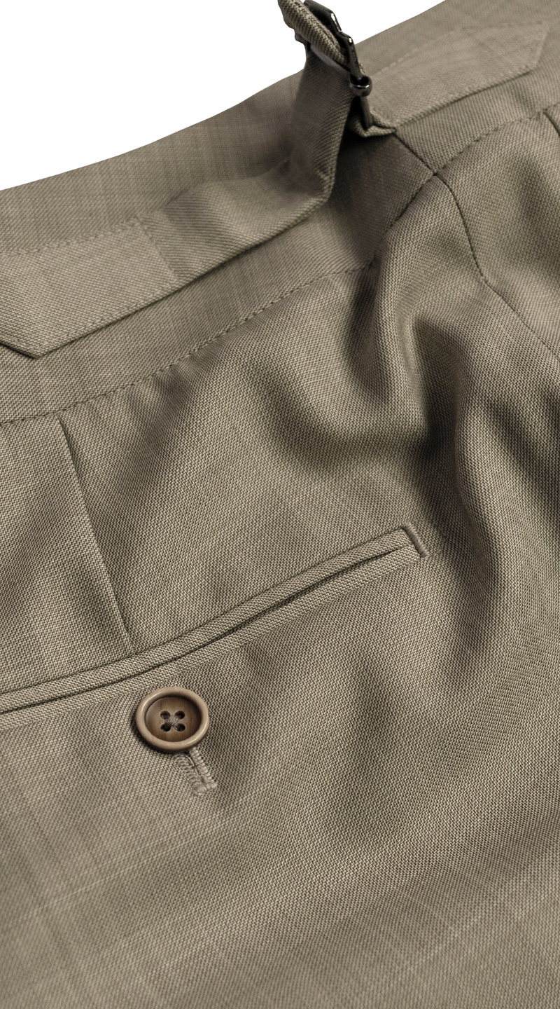 Taupe Beige Wool Suit