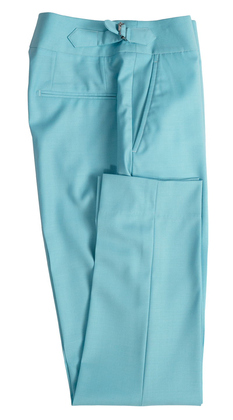 Complet Croisé Bleu Céruléen