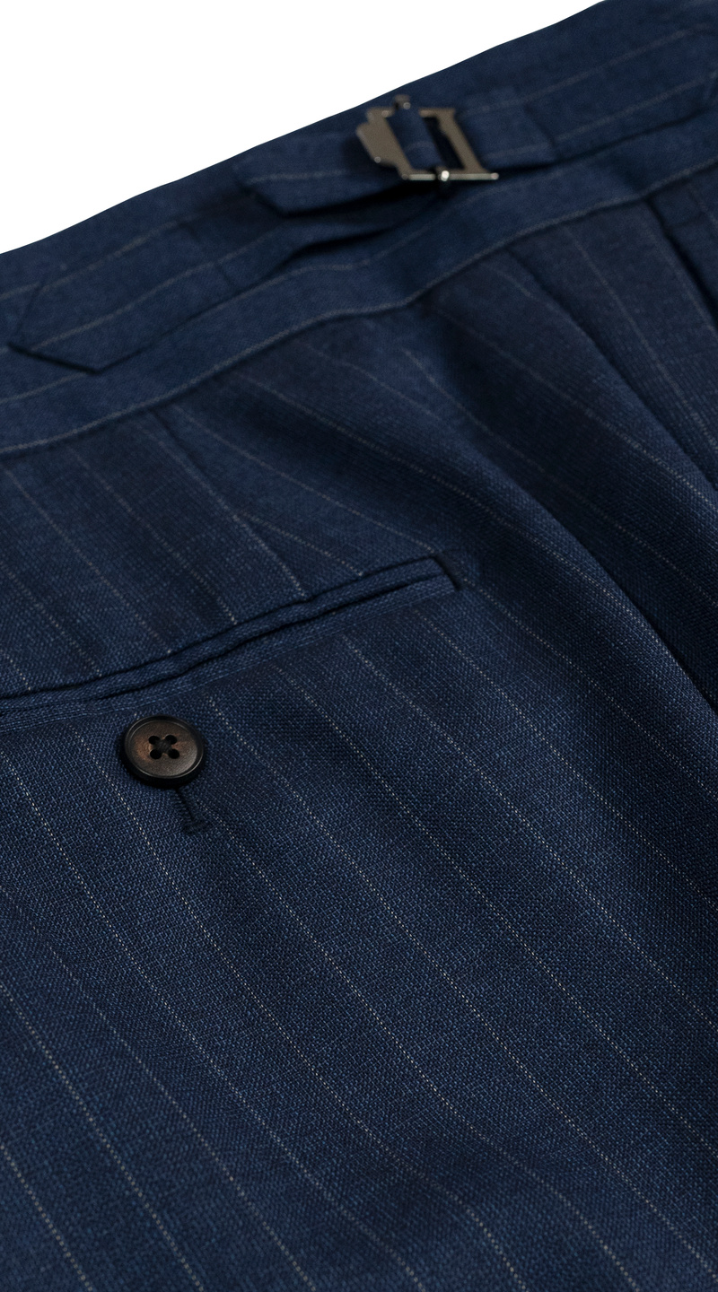 Ocean Blue Pinstripe Suit