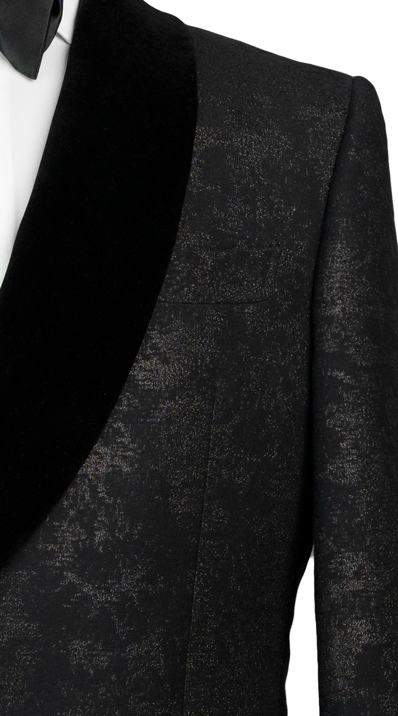 Tuxedo Velours Noir Corbeau