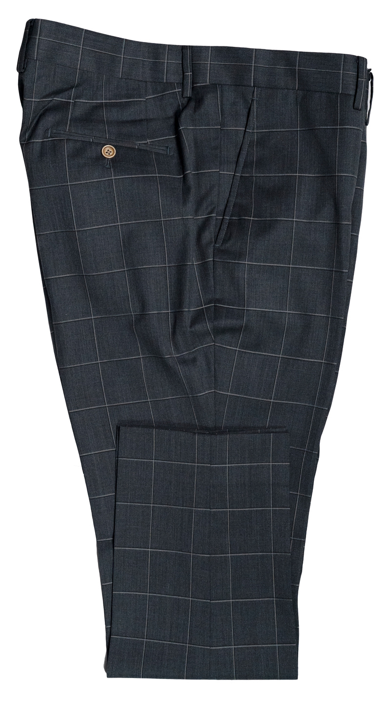 CharBlue Canvas Windowpane Suit