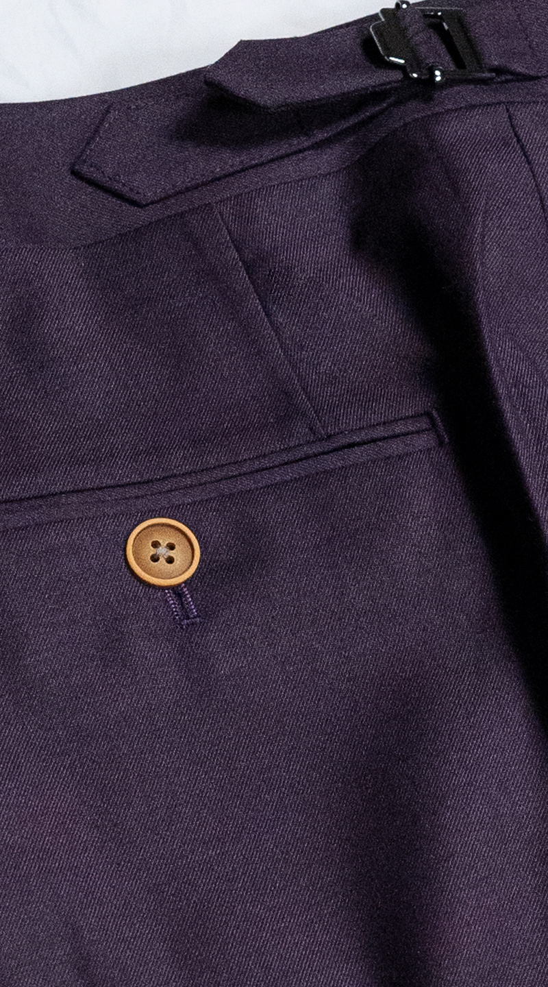 Eggplant Double-Breasted Suit 