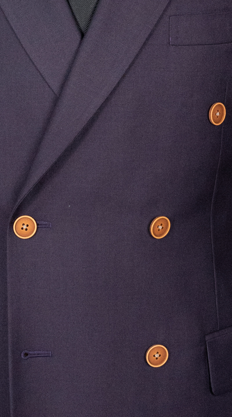 Eggplant Double-Breasted Suit 