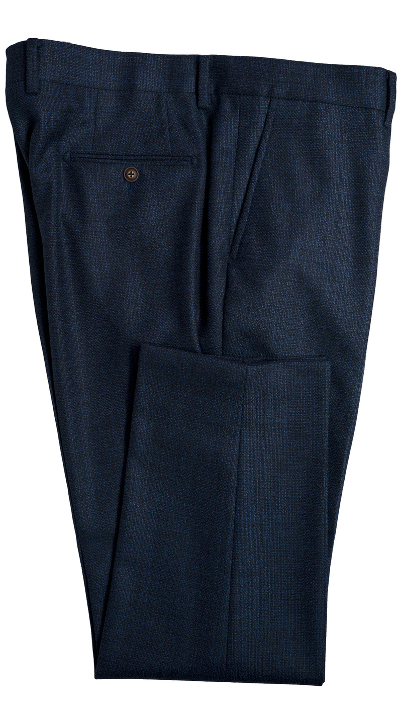 Blue Chambray Wool Suit