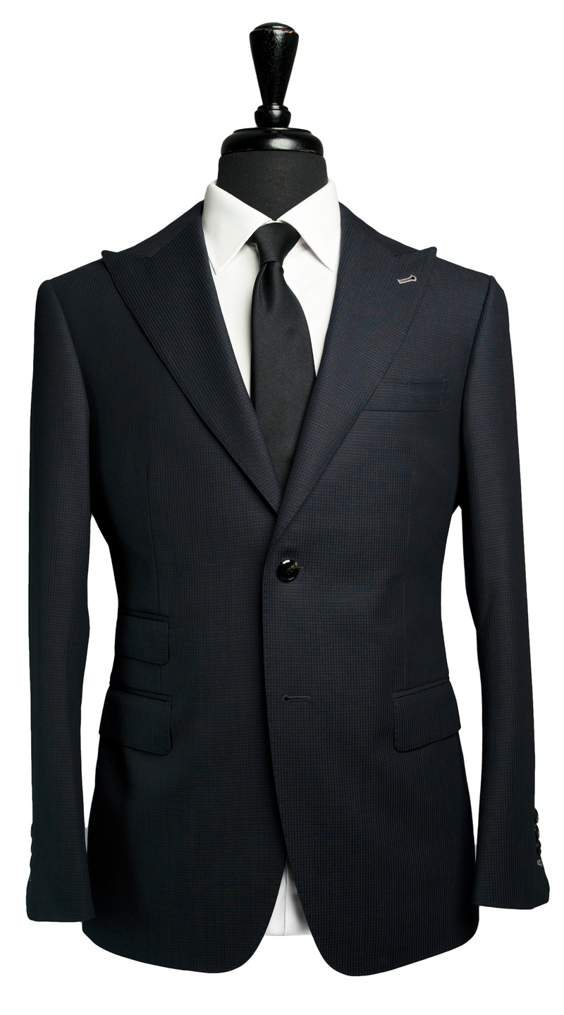 Oxford Blue Gingham Classic Suit 