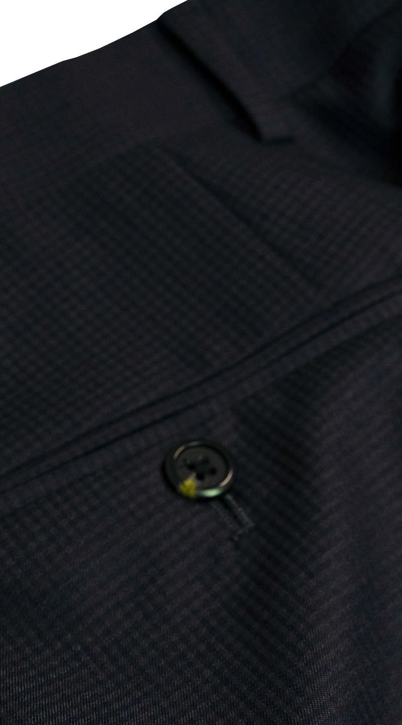 Oxford Blue Gingham Classic Suit 