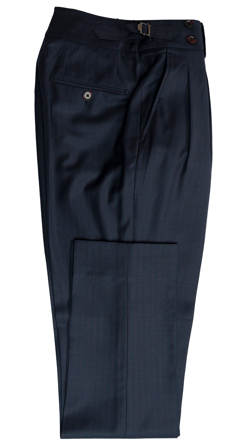 Complete Rayures Argentées Bleu Nuit