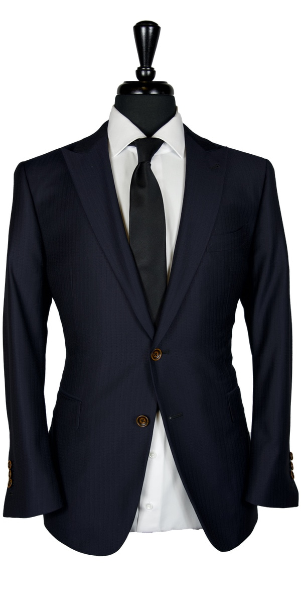 Dark Blue Subtle Stripe Suit