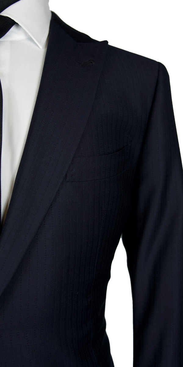 Dark Blue Subtle Stripe Suit