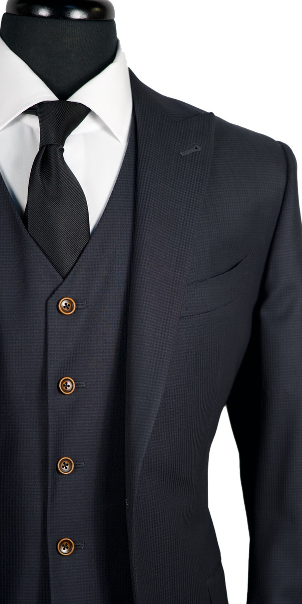 Oxford Blue Gingham Suit