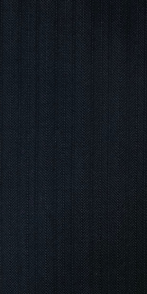 Midnight Blue Herringbone Striped Suit