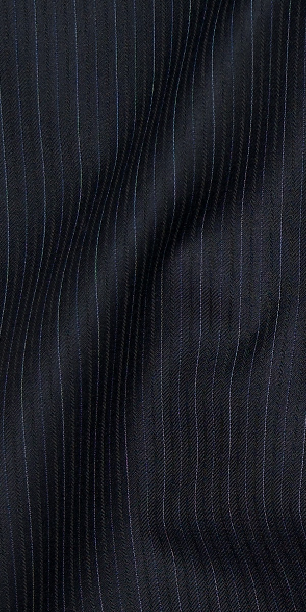 Complet Laine à Rayures Bleu Denim