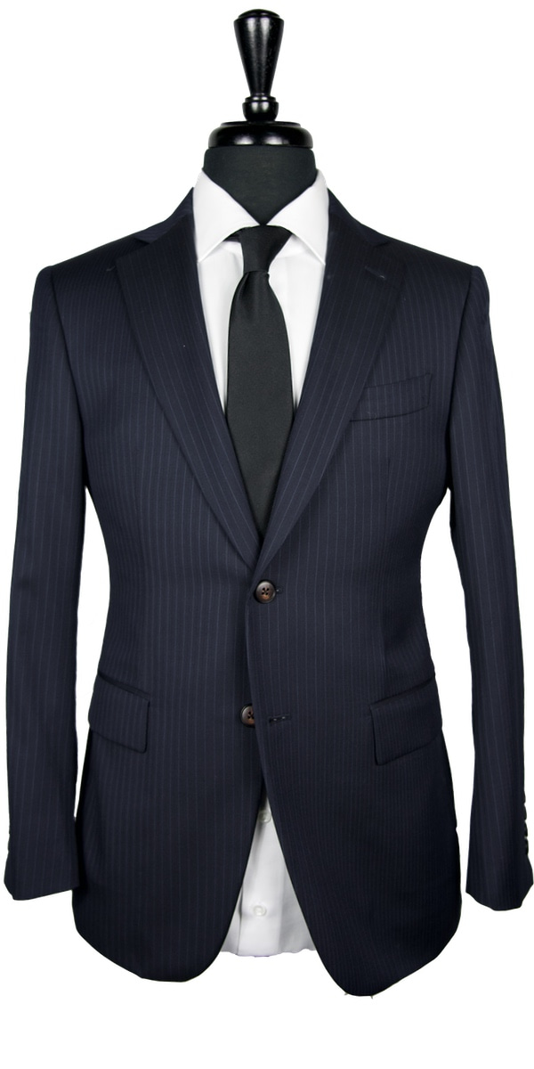 Blue Small Pinstripe Suit