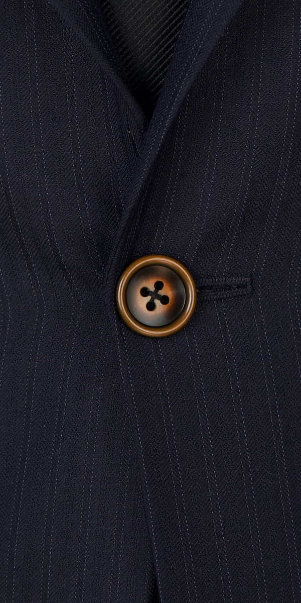 Midnight Blue Subtle Stripe Wool Suit