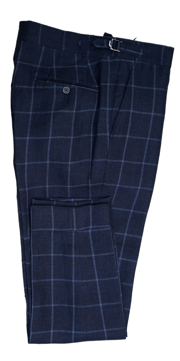 Complet bleu birdseye en laine