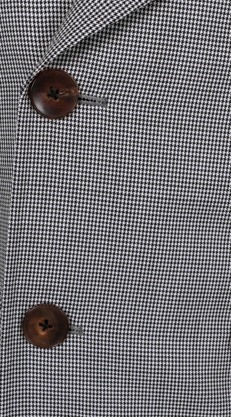 Manteau Croisé Motif Pied-de-Poule