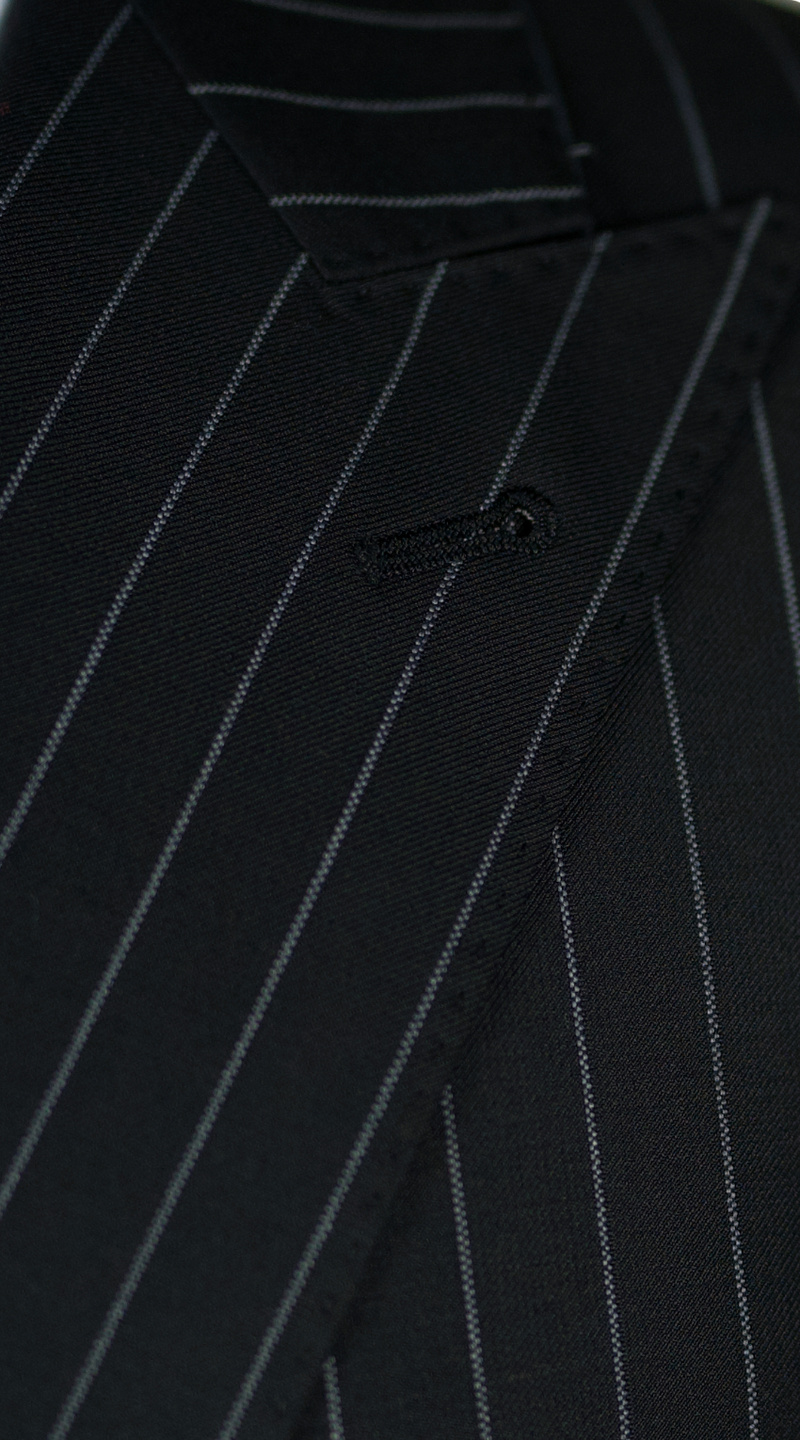 Black Pinstripe Suit