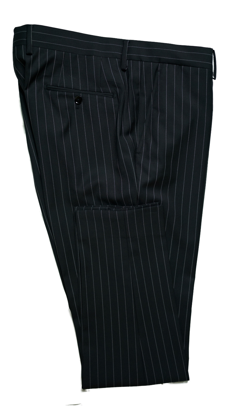 Black Pinstripe Suit