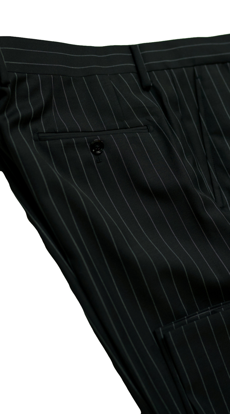 Black Pinstripe Suit