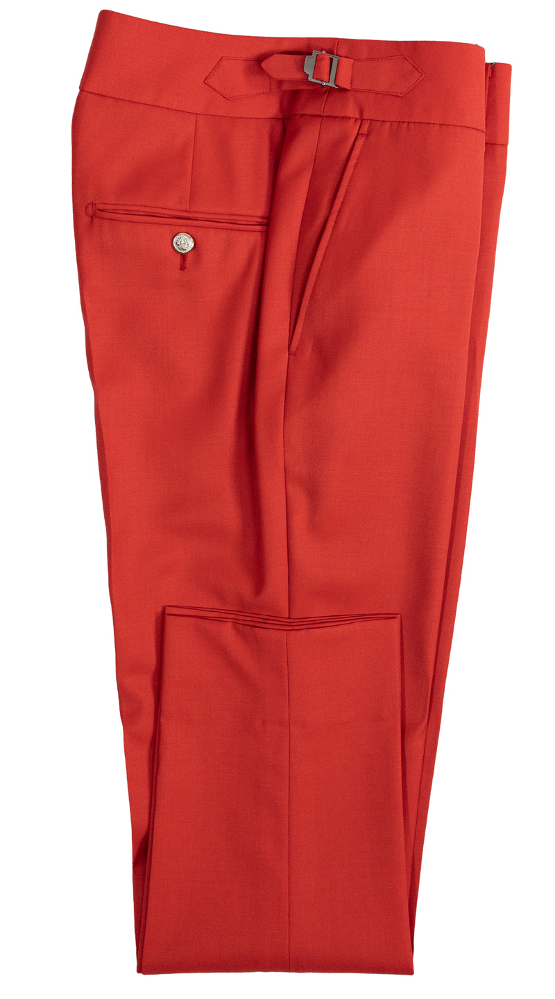 Scarlet Flame Wool Suit