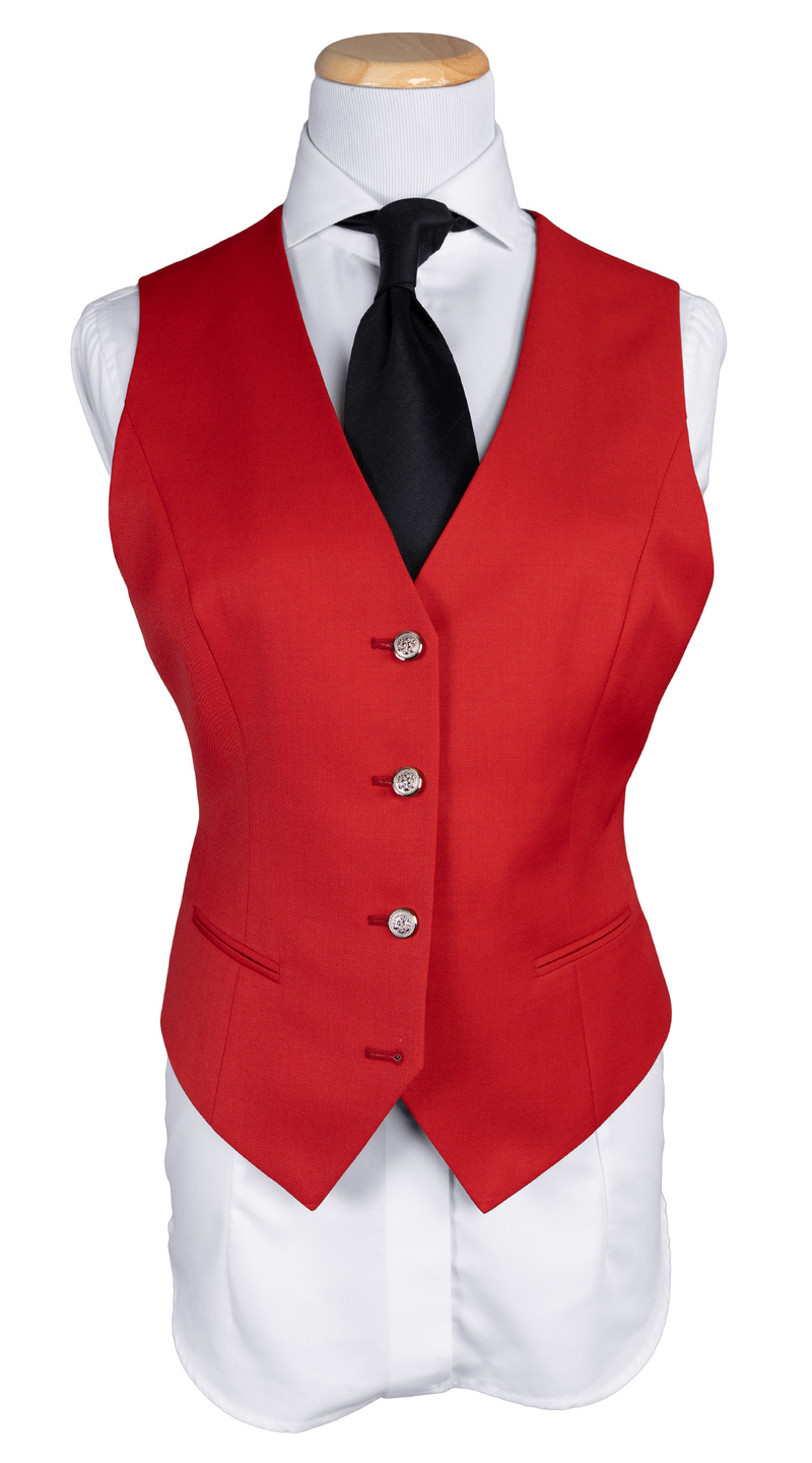 Scarlet Flame Wool Suit