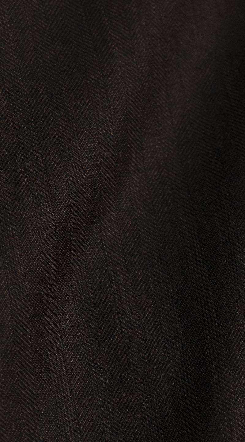 Dark Brown Herringbone Suit