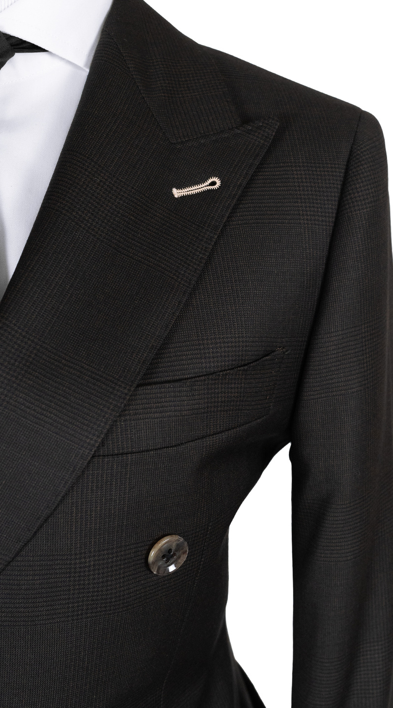 Dark Chocolate Glen Plaid Suit