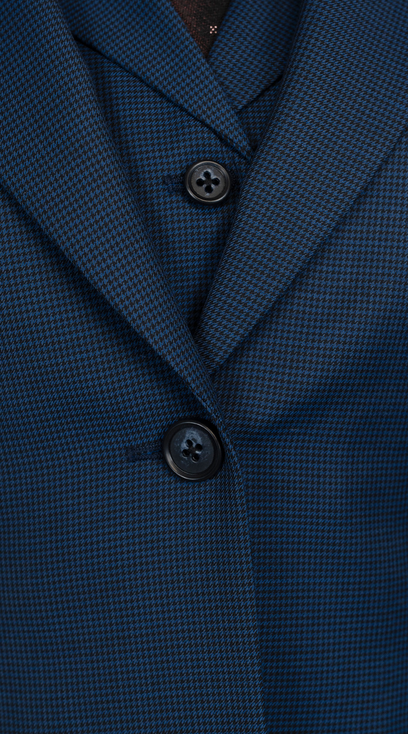 Navy Micro Houndstooth Suit