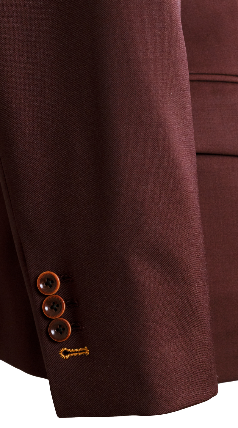 Mulberry Red Three-Piece Suit