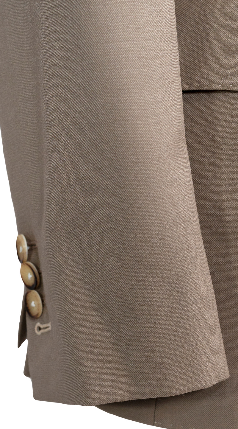 Almond Beige Wool Suit