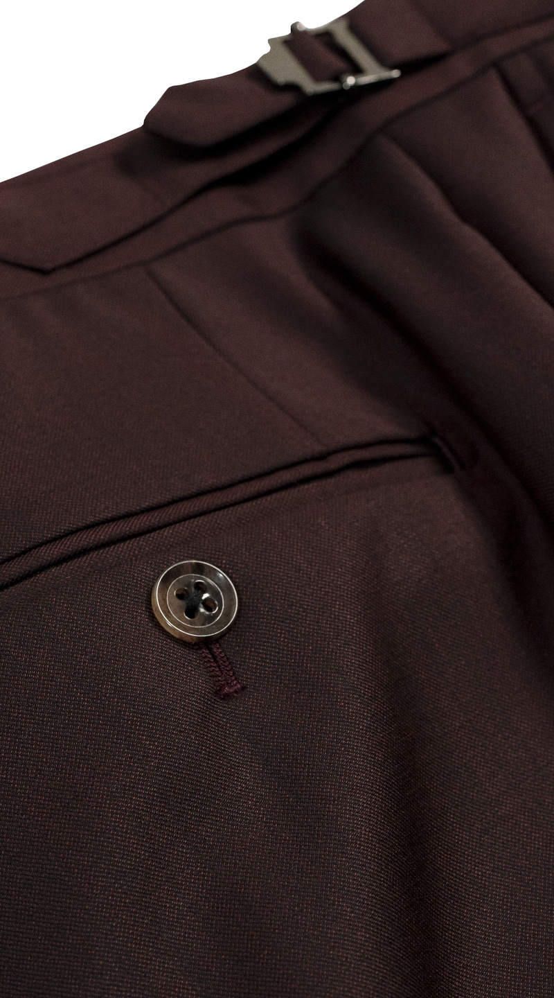 Complet Laine Trois Pièces Bordeaux