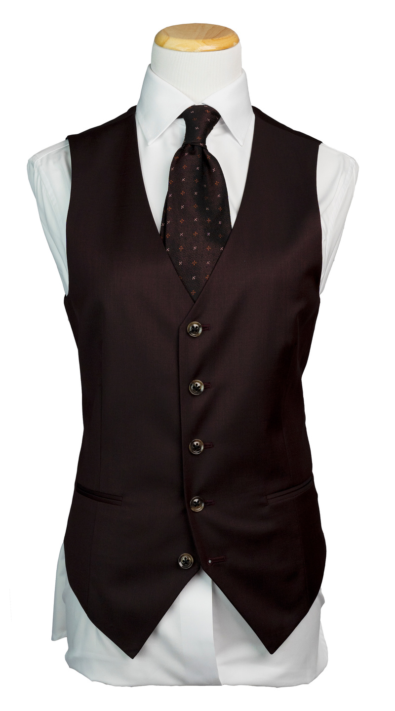 Complet Laine Trois Pièces Bordeaux