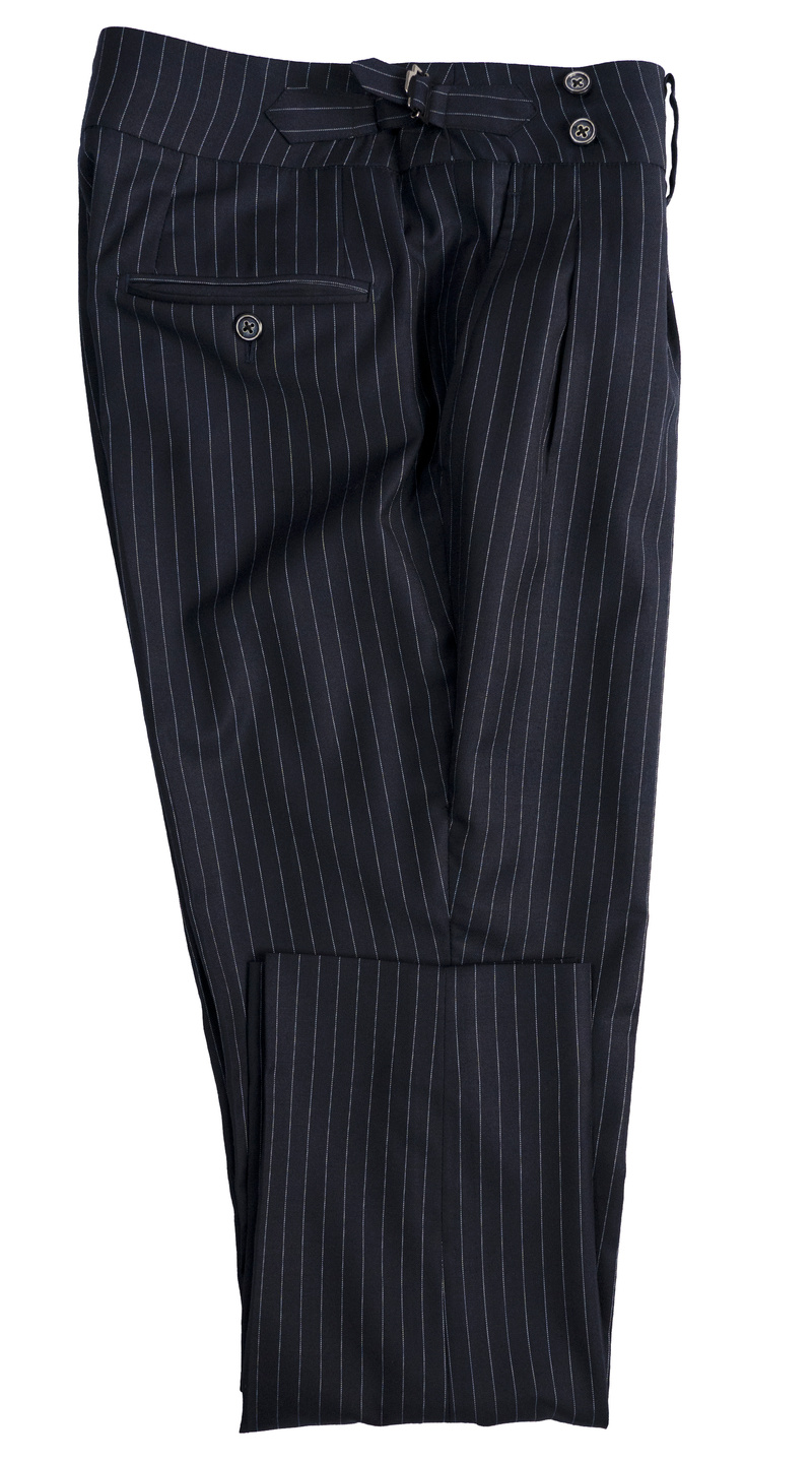 Midnight Blue Pinstripe Suit