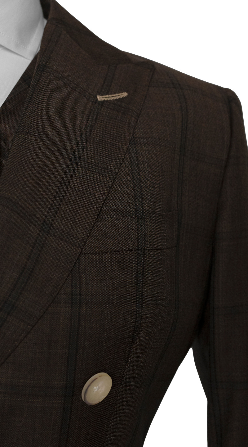 Walnut Glen Plaid Wool Suit