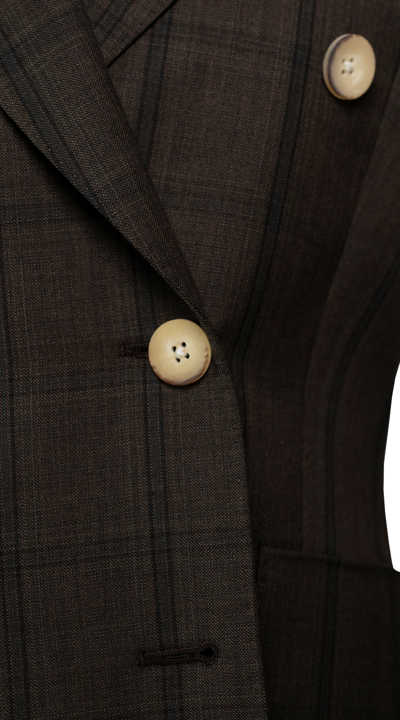 Walnut Glen Plaid Wool Suit