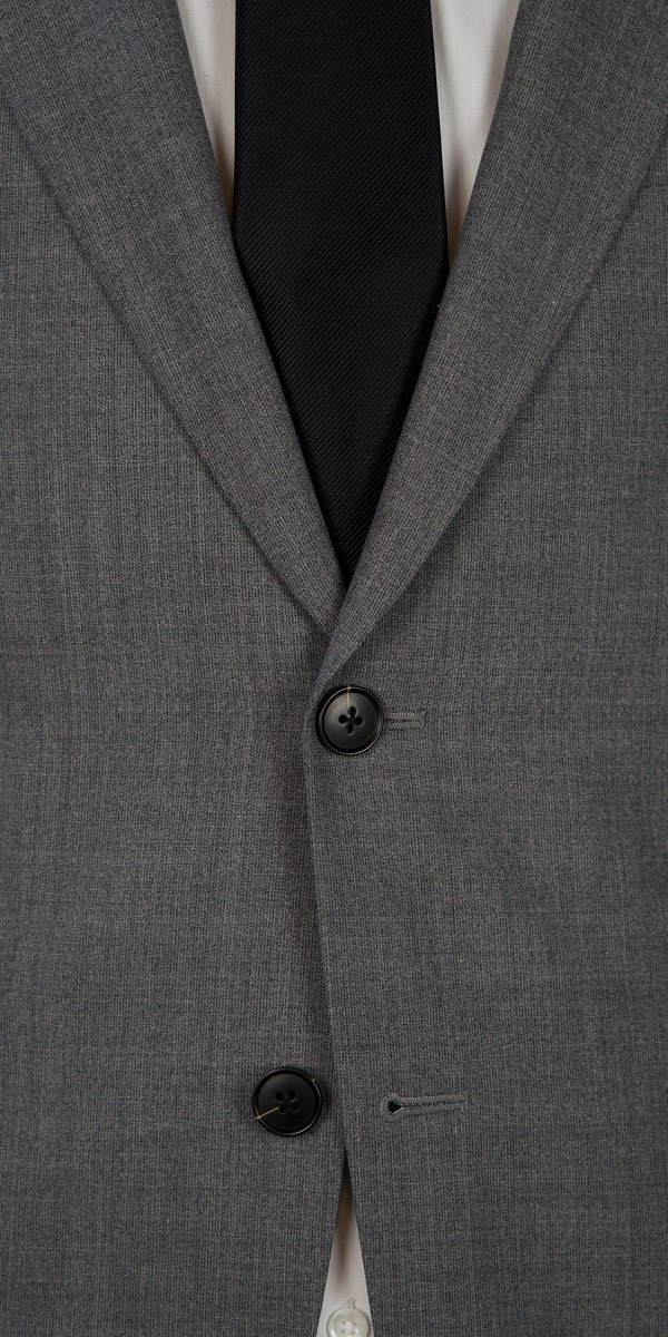 Grey Stretch Wool Suit