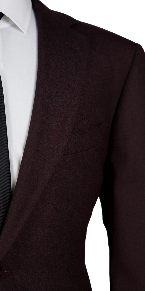 Raisin Melange Wool Suit