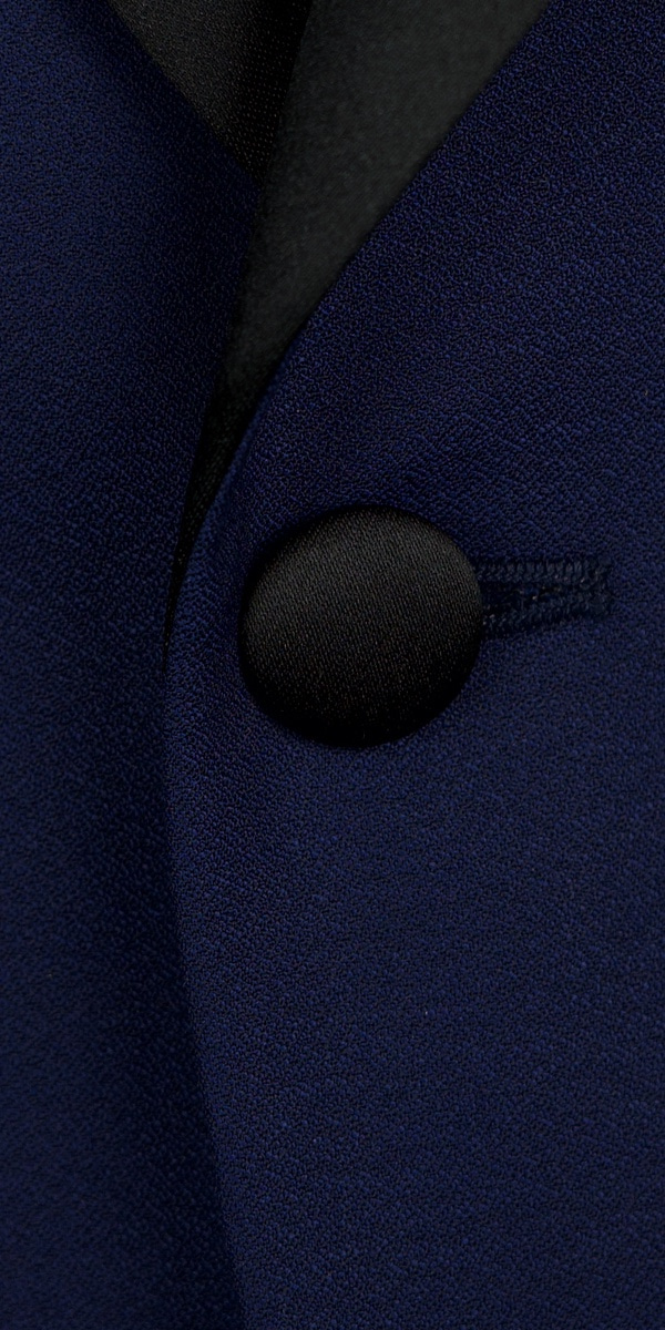 Navy Blue Dobby Shawl Tux