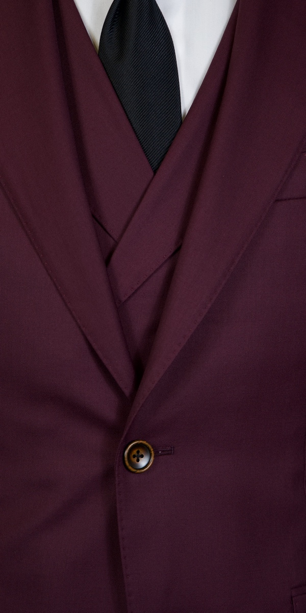 Complet bleu birdseye en laine