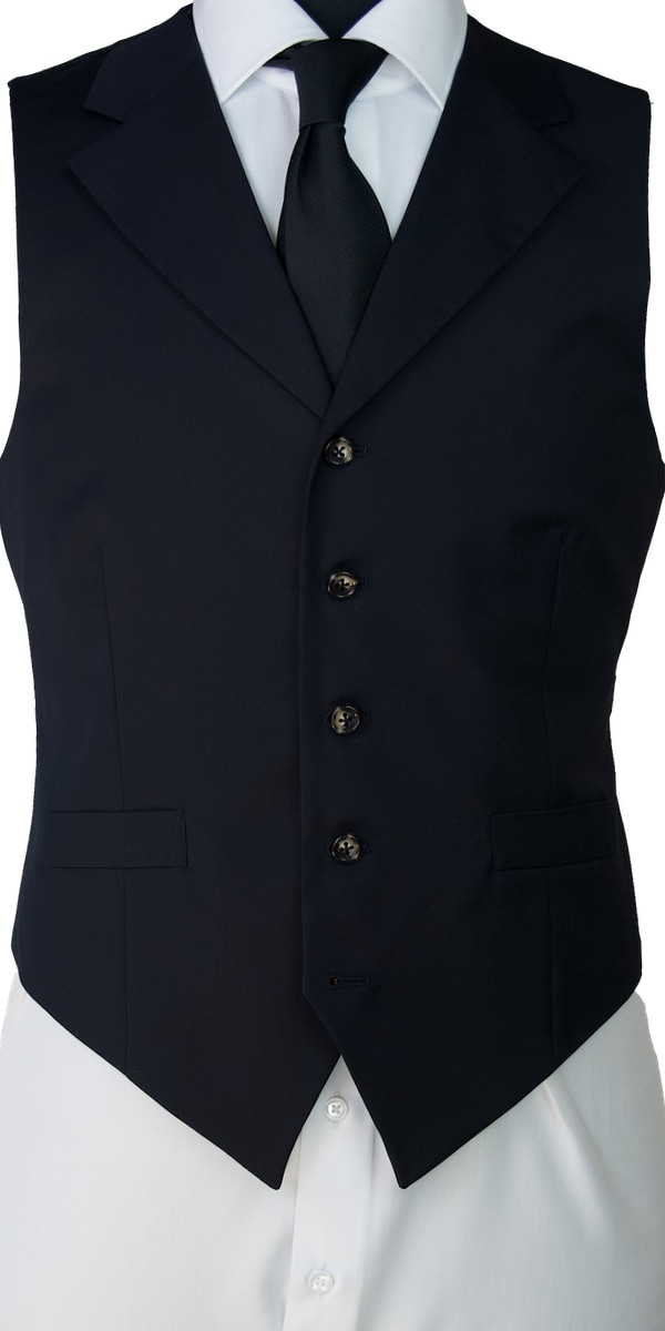 Silky Black Wool Suit